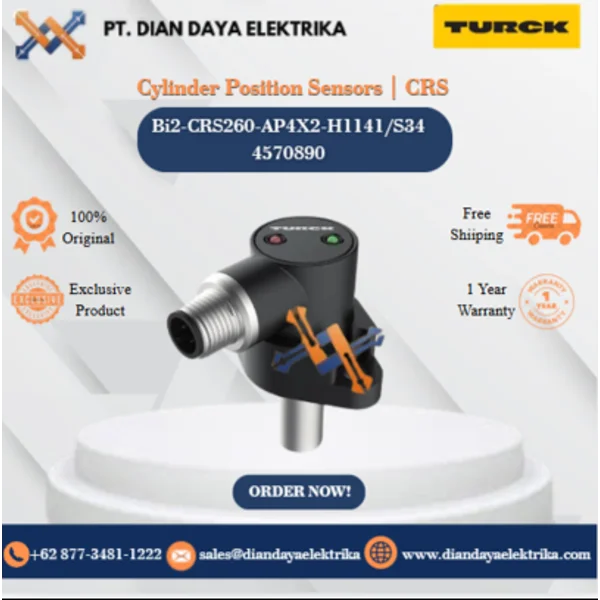 Turck Cylinder Position Sensors CRS Bi2-CRS260-AP4X2-H1141/S34 4570890 Inductive Proximity Switches