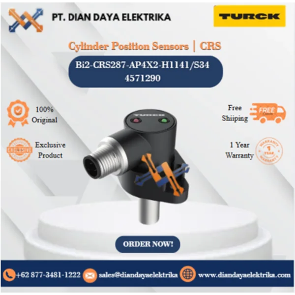 Turck Cylinder Position Sensors  CRS Bi2-CRS287-AP4X2-H1141/S34 4571290 Inductive Proximity Switches