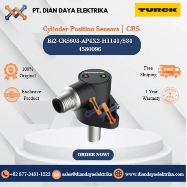 Turck Cylinder Position Sensors CRS Bi2-CRS603-AP4X2-H1141/S34 4580096 Inductive Proximity Switches