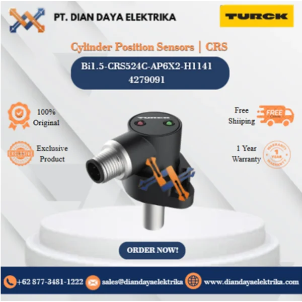 Turck Cylinder Position Sensors CRS Bi1.5-CRS524C-AP6X2-H1141 4279091 Inductive Proximity Switches