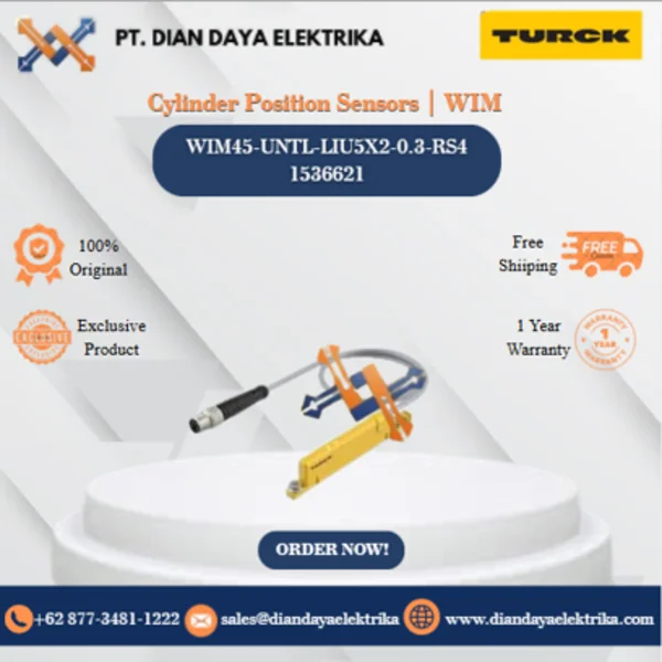 Turck Cylinder Position Sensors  WIM WIM45-UNTL-LIU5X2-0.3-RS4 1536621 Magnetic Proximity Switches