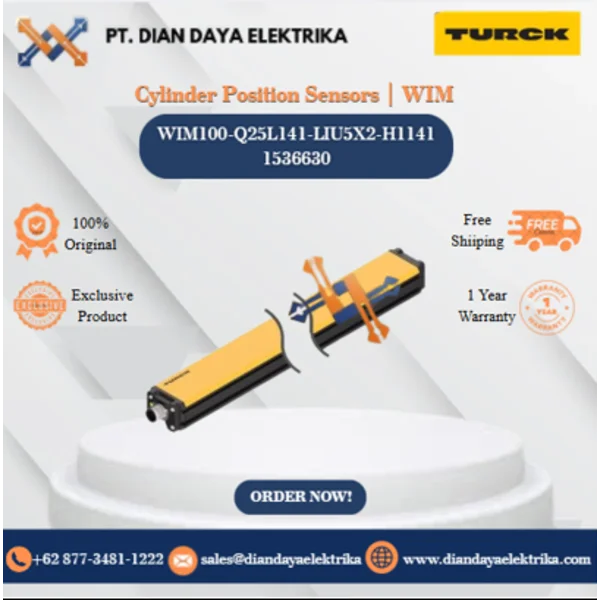 Turck Cylinder Position Sensors  WIM WIM100-Q25L141-LIU5X2-H1141 1536630 Magnetic Proximity Switches
