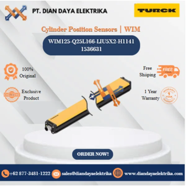 Turck Cylinder Position Sensors  WIM WIM125-Q25L166-LIU5X2-H1141 1536631  Magnetic Proximity Switches