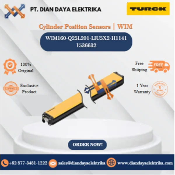 Turck Cylinder Position Sensors  WIM WIM160-Q25L201-LIU5X2-H1141 1536632 Magnetic Proximity Switches