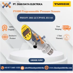 Turck PS300 Programmable Pressure Sensors PS010V-303-LUUPN8X-H1141 Pressure Sensor