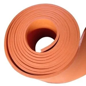 Rubber Skirt Orange Shore A-60-65 Tebal 15 mm x 300 mm x 10.000 mm