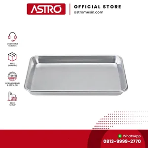 Loyang Roti Aluminium Food Tray ASTRO BTP04 Bakery Tray Tinggi 3cm 