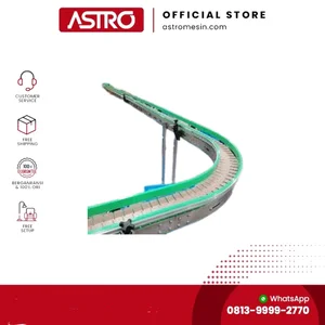 Mesin Counveyor Kompos 8 mtr (Lengkung) Roller Conveyor
