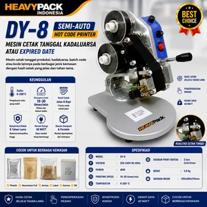 HEAVYPACK DY-8 Mesin Cetak Tanggal Kadaluarsa Atau Expired Date Semi-Auto HOT CODE PRINTER / MESIN PENGKODEAN