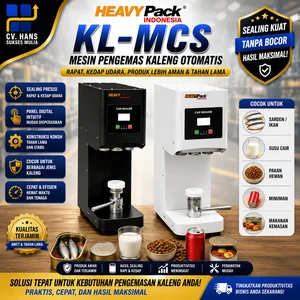 HEAVYPACK KL-MCS Mesin Pengemas Produk Sarden/ikan segar/Susu Cair/Pakan Peliharaan Berbentuk Kaleng / MESIN CUP SEALER