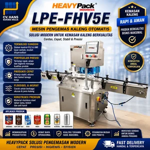 HEAVYPACK LPE-FHV5E Mesin Pengemasan Kaleng / CAN Minuman / Bahan Makanan Sardines / Kopi Siap Saji / Susu / Madu / Minuman / Alkohol Dan Sebagainya /  Kemasan Kaleng