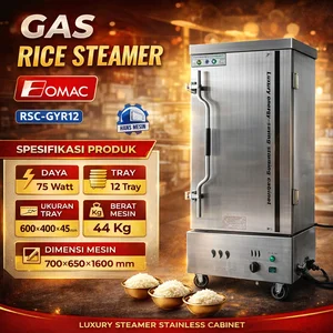 Fomac Mesin Rice Steaming Cart RSC-GYR12