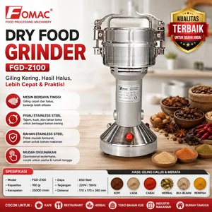 FOMAC MESIN GILING BAHAN MAKANAN KERING / DRY FOOD GRINDER (FOMAC) FGD-Z100/Mesin Giling Bumbu