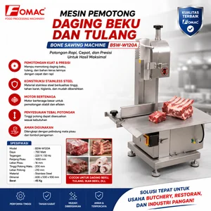 FOMAC MESIN PEMOTONG DAGING BEKU DAN TULANG / BONE SAWING MACHINE (FOMAC) BSW-W120A