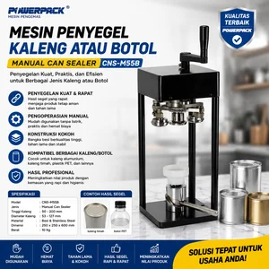 POWERPACK MESIN PENYEGEL KALENG ATAU BOTOL MANUAL / MANUAL CAN SEALER (POWERPACK) CNS-M55B/MESIN CUP SEALER