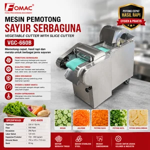 FOMAC ALAT PEMOTONG SAYURAN SERBAGUNA / VEGETABLE CUTTER WITH SLICE CUTTER (FOMAC) VGC-660B