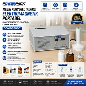 POWERPACK MESIN PENYEGEL INDUKSI ELEKTROMAGNETIK PORTABEL /  ELECTROMAGNETIC INDUCTION CAPPER MACHINE (POWERPACK) DGYF-S500C