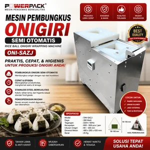 POWERPACK MESIN PEMBUNGKUS ONIGIRI SEMI OTOMATIS / RICE BALL ONIGIRI WRAPPING MACHINE (POWERPACK) ONI-SAZJ