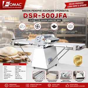 FOMAC MESIN PEMIPIH ADONAN OTOMATIS / FLOOR TYPE DOUGH SHEETER 380V (FOMAC) DSR-500JFA