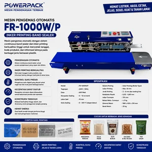 POWERPACK MESIN PENGEMAS MAKANAN OTOMATIS / INKER PRINTING BAND SEALER (POWERPACK) FR-1000W/P