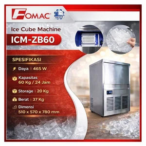FOMAC MESIN PEMBUAT ES CUBE/BATU OTOMATIS / ICE CUBE MACHINE (FOMAC) ICM-ZB60