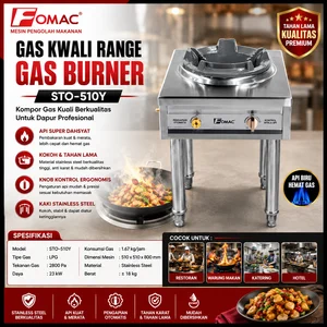 FOMAC GAS KWALI RANGE / GAS BURNER (FOMAC) STO-510Y