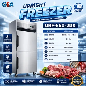 UPRIGHT FREEZER S/S (GEA) URF-550-2DX / 2 PINTU