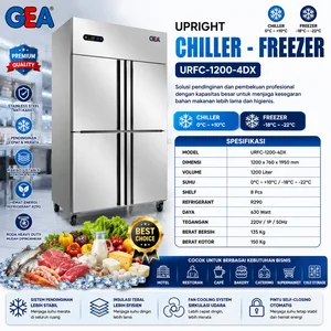 UPRIGHT CHILLER S/S (GEA) URC-1200-4DX / Chiller 4 Pintu