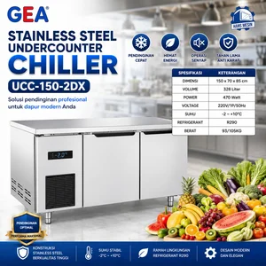 UNDERCOUNTER CHILLER (GEA) S/S UCC-150-2DX / Under counter 2 Doors / Upright Chiller