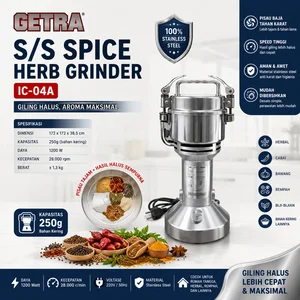 S/S SPICE HERB GRINDER (GETRA) IC-04A / IC 04A / IC04A / Mixer Grinder Industri