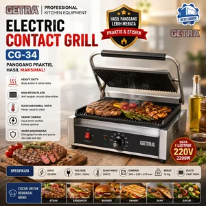 ELECTRIC CONTACT GRILL (GETRA) CG-34 / Gas Griller