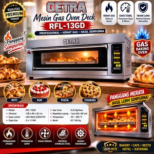 MESIN GAS OVEN DECK/ GAS BAKING OVEN (GETRA) RFL-13GD
