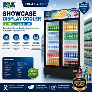 Display Cooler 2 Pintu 730 Liter (RSA) TOPAZ-750IC / Showcase Cooler