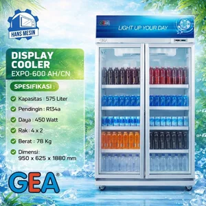 DISPLAY COOLER GEA EXPO600 / EXPO-600AH/CN / EXPO 600 AH/CN / Showcase Cooler