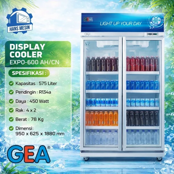 DISPLAY COOLER GEA EXPO600 / EXPO-600AH/CN / EXPO 600 AH/CN / Showcase Cooler