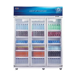 DISPLAY COOLER CHILLER SHOWCASE 3 PINTU GEA EXPO-1500AH/CN / Showcase Cooler