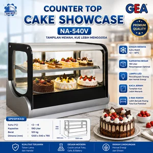 COUNTER TOP CAKE SHOWCASE (GEA) NA-540V / Mesin Showcase Cake GEA 190 Liter