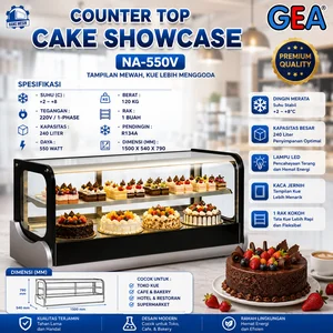 COUNTER TOP CAKE SHOWCASE (GEA) NA-550V / Mesin Showcase Cake