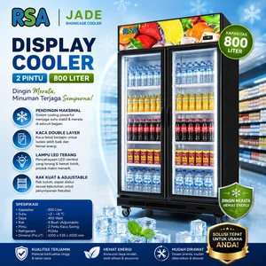 DISPLAY COOLER 2 PINTU (RSA) JADE SHOWCASE COOLER 800 LITER