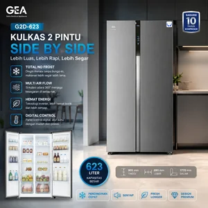 KULKAS 2 PINTU SIDE BY SIDE (GETRA) G2D-623