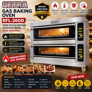 GAS BAKING OVEN (GETRA) RFL-26GD / Mesin Gas Oven