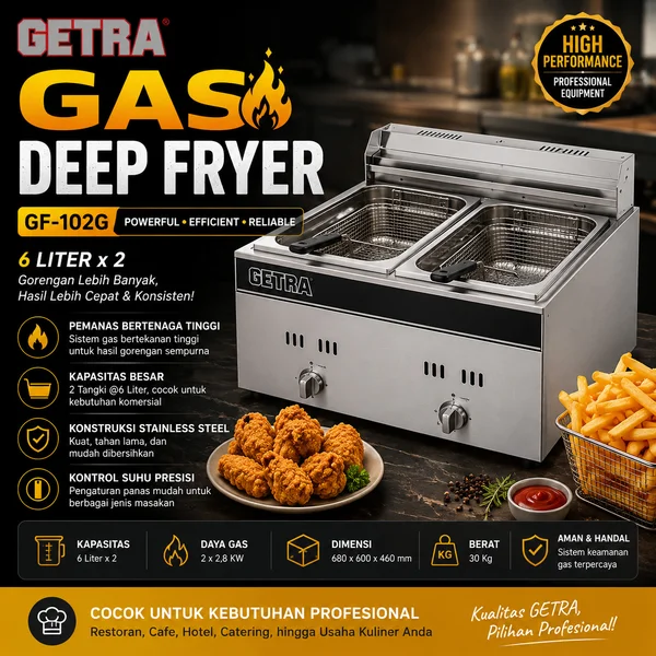 GAS DEEP FRYER (GETRA) GF-102G