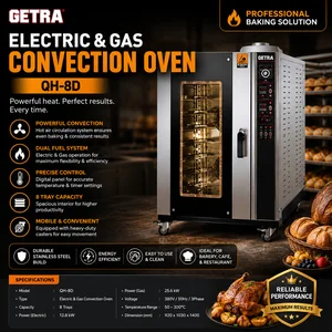 ELECTRIC & GAS CONVECTION OVEN (GETRA) QH-8D / MESIN GAS OVEN