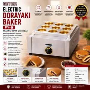 ELECTRIC DORAYAKI BAKER (GETRA) FY-9 / Mesin Pembuat Roti