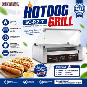 HOTDOG GRILL (GETRA) SC-R2-7 / SCR27 / PEMANGGANG SOSIS HOTDOG / Gas Griller