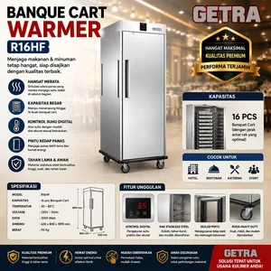 BANQUE CART WARMER (GETRA) R16HF / Mesin Penghangat Makanan dan Minuman