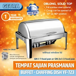 CHAFING DISH FULL SIZE ROLL-TOP (GETRA) YF-723