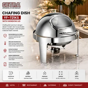 CHAFING DISH ROUND WINDOW TOP (GETRA) YF-721KS