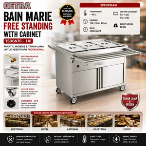Free Standing with Cabinet Bain Marie TSDGNTC-110 (GETRA) / MEJA DAPUR