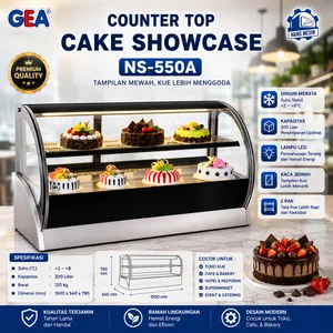 COUNTER TOP CAKE SHOWCASE (GEA) NS-550A / Mesin Showcase Cake GEA 200 Liter